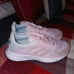 Like-New, (Worn Once) Adidas Lightmotion Tennis Shoes - Girl's 6, Women's 7.5